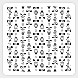 Robot Pattern Sticker